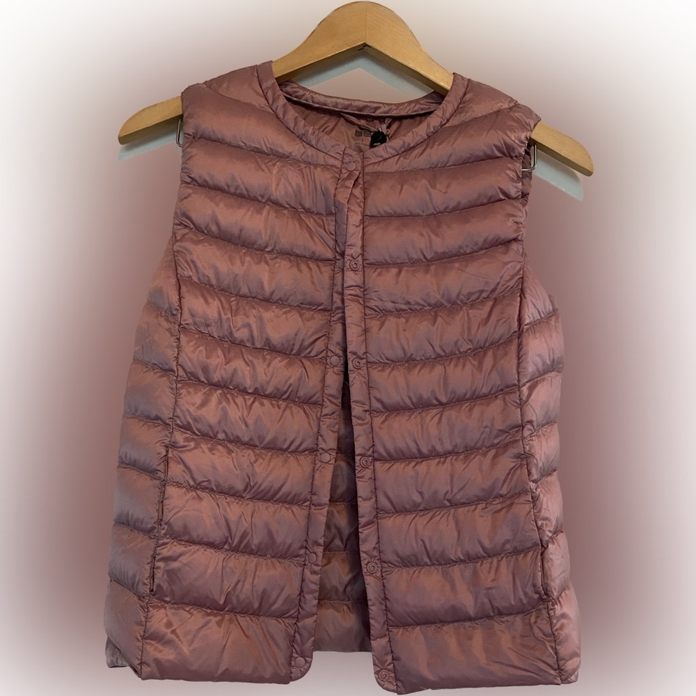 Women's Uniqlo Ultra Light Down Vest, Pink, Small